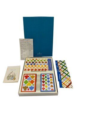 Vintage Hallmark Bridge Playing Cards Double Deck Set Mid Century Complete USA
